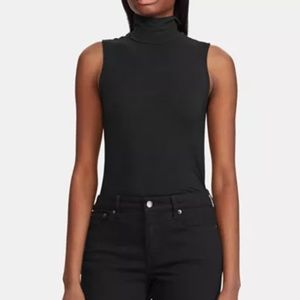 NWOT Lauren Ralph Lauren Black Turtleneck Tank - S